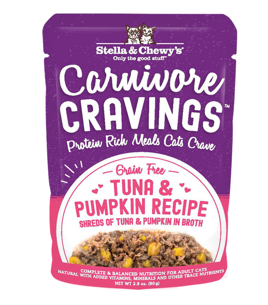 Stella & Chewy's Carnivore Cravings Tuna & Pumpkin Wet Cat Food, 2.8 oz
