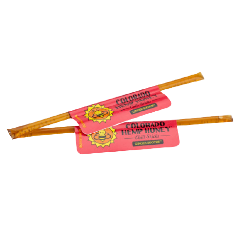 Colorado Hemp Honey Ginger Soothe Stick - Single Serve CBD Honey Stick