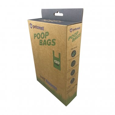 Petcrest Poop Bag Eco Box DPL 63rl (Single Roll) - Dog Waste Bags, Eco-Friendly