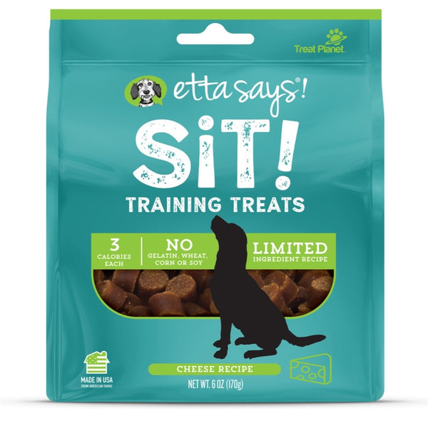Etta Says Sit! Dog Training Treats - Cheese Recipe - 6 oz Bag