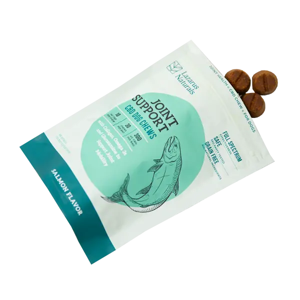 Lazarus Naturals Joint Support CBD Dog Chews - Salmon Flavor