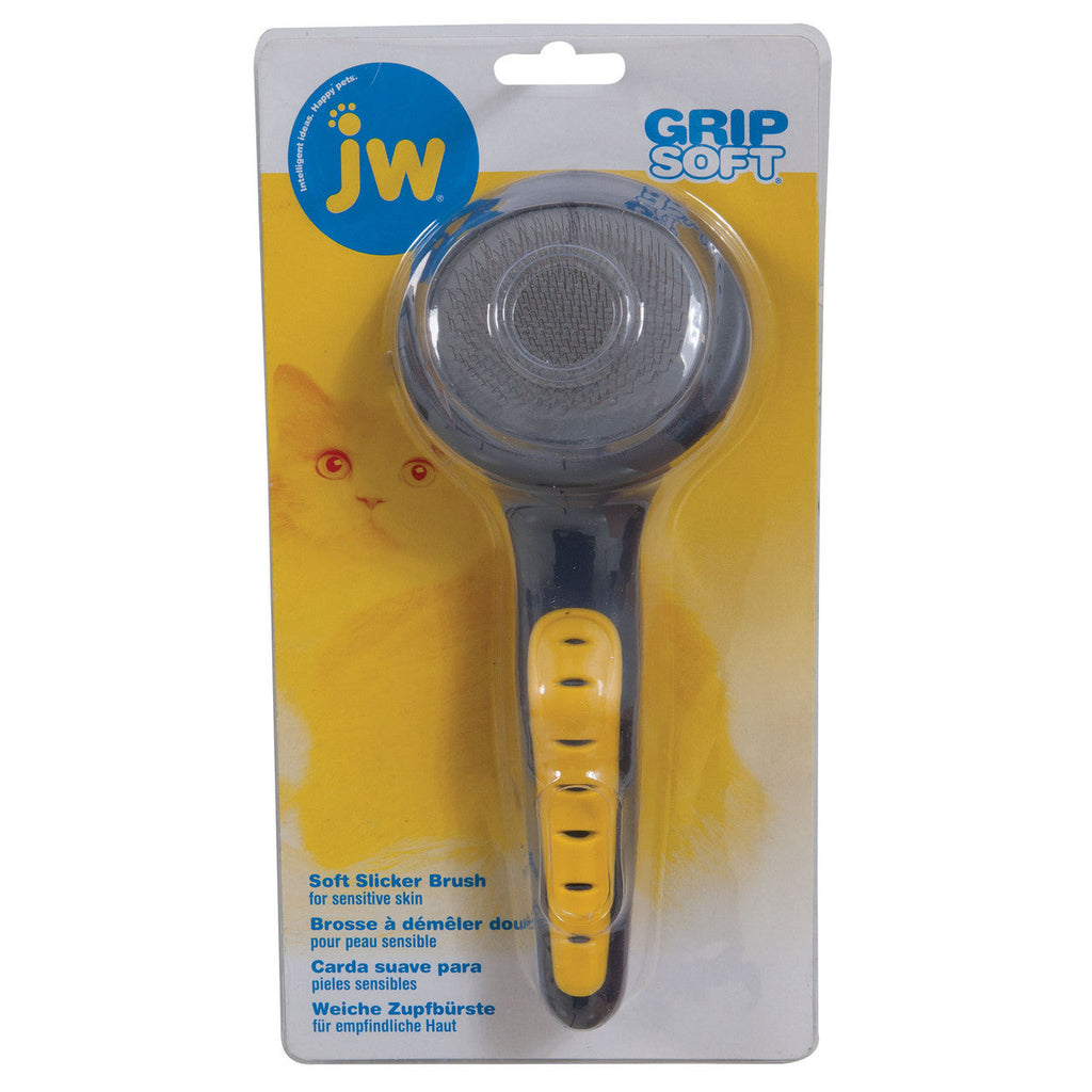 JW Pet GripSoft Cat Slicker Brush - Gentle Grooming for Cats