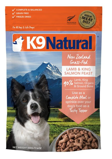 K9 Natural Grain Free Lamb & King Salmon Feast Freeze Dried Dog Food 17.6 Oz