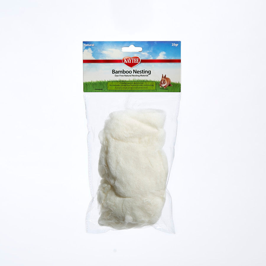 Kaytee Natural Bamboo Nesting Material for Small Animals - 25g - Safe & Fluffy Bedding