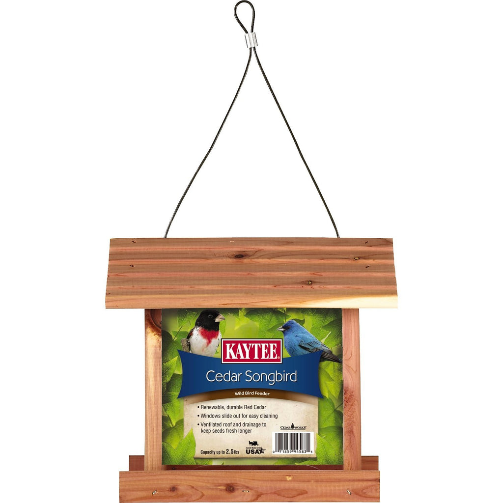 kaytee cedar songbird feeder