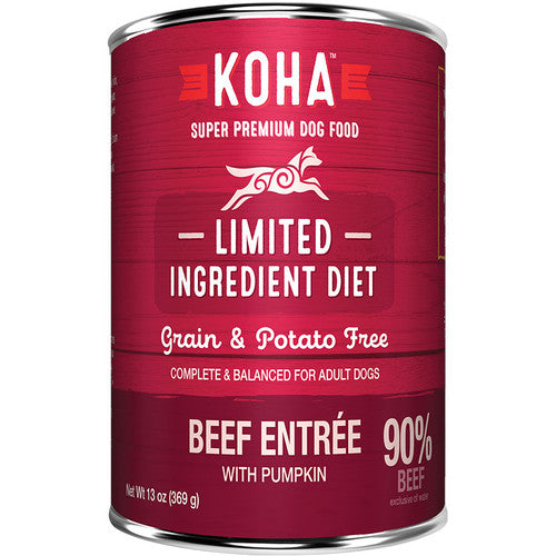 Koha Limited Ingredient Diet (LID) Beef Entree Canned Dog Food, 13 oz