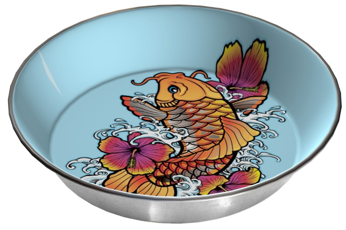 Komodo Koi Reptile Bowl - 15cm Water Dish for Reptiles and Amphibians