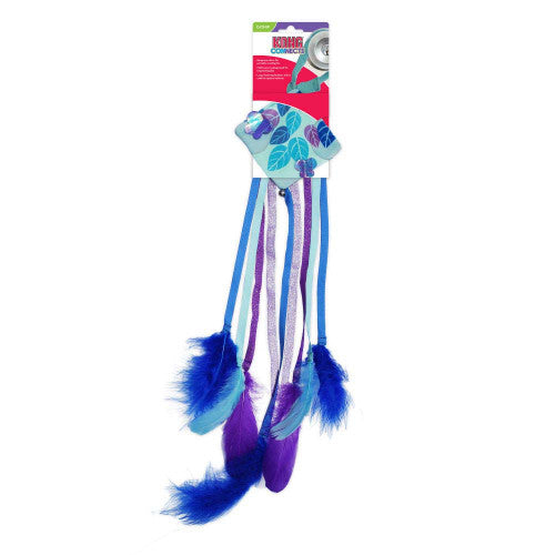 KONG Connects Danglers Cat Toy - Door Hanging Catnip Teaser with Feathers