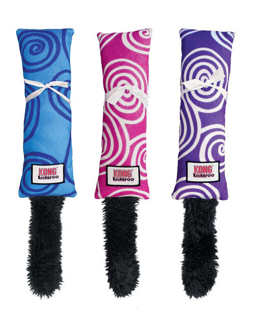 KONG Kickeroo Swirl Pattern Catnip Cat Toy - Assorted Colors