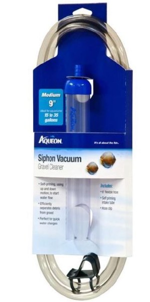 Aqueon Siphon Vacuum Aquarium Gravel Cleaner - Medium - 9 Inches