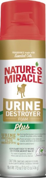 Nature's Miracle Dog Enzymatic Urine Destroyer Foam - 17.5 oz Aerosol