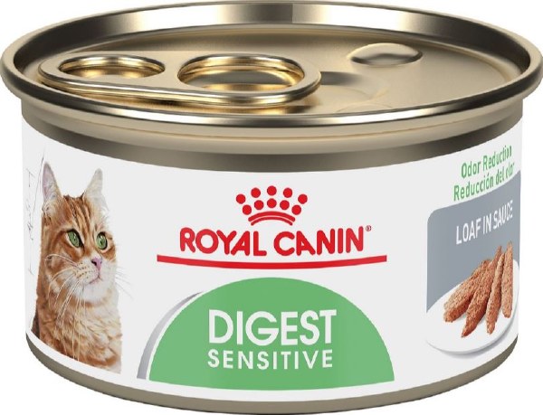 Royal Canin Feline Care Nutrition Digest Sensitive Thin Slices in Gravy Wet Cat Food, 3 oz