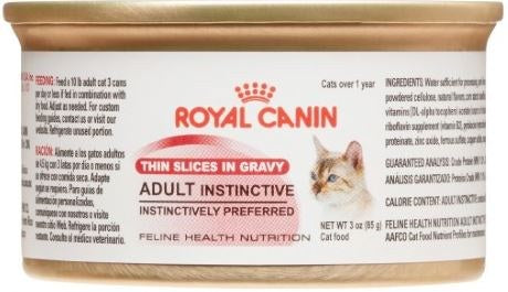 Royal Canin Adult Instinctive Thin Slices in Gravy Wet Cat Food, 3 oz