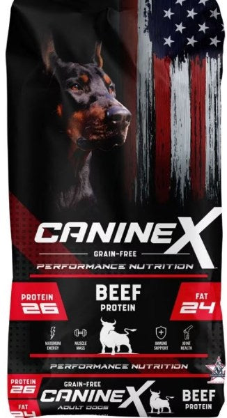 Canine X Grain-Free Beef Dry Dog Food, 40 lb - Performance Formula