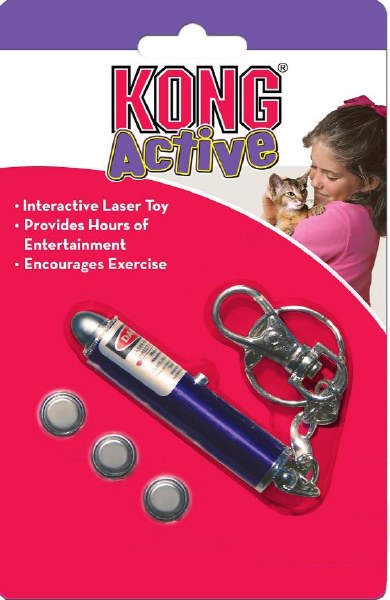 KONG Laser Pointer Cat Toy Interactive Fun, Encourages Exercise