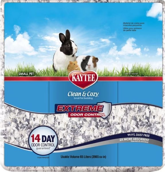 Kaytee Clean & Cozy Extreme Odor Control Small Animal Bedding - 65 Liters