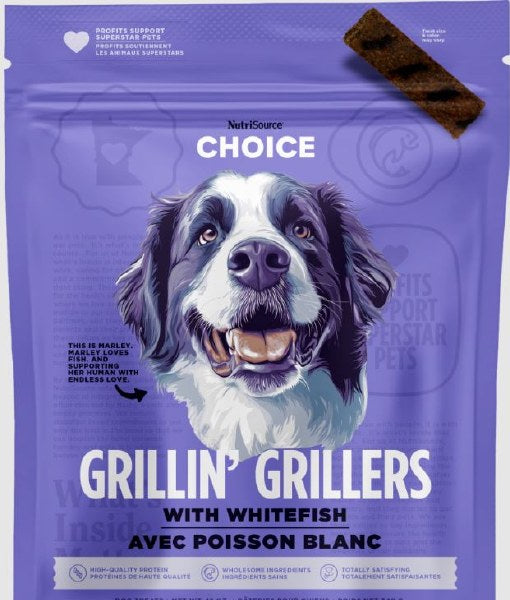 NutriSource Choice Grillin' Grillers Whitefish Dog Treats - 32 oz