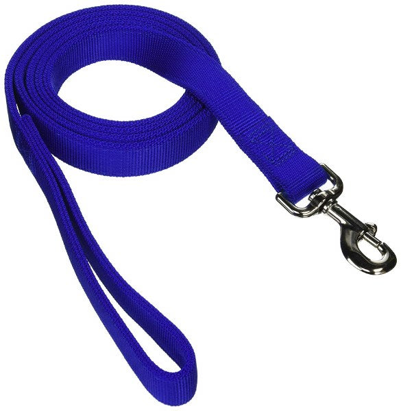 Coastal Pet 6ft Training Lead - Blue, 1" Wide Double Ply Nylon Dog Leash