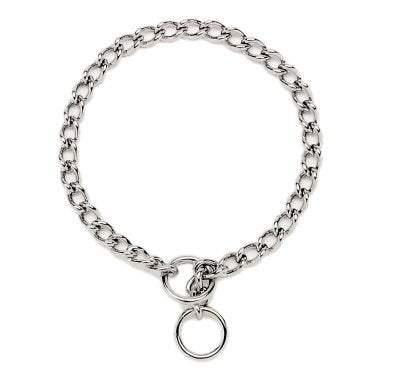 Coastal Titan X-Fine Dog Training Choke Chain Collar - 1.5mm Link, 10 Inch - Chrome Plated Steel