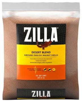 Zilla Desert Blend Ground English Walnut Shell Reptile Bedding - 25 Quarts