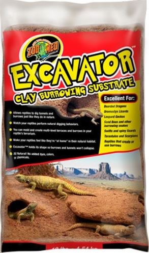 Zoo Med Excavator Clay Burrowing Substrate - 20lb Reptile Moldable Habitat