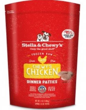 Stella & Chewy's Frozen Raw Chicken Dinner Patties Dog Food, 3 lb