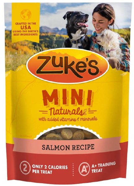 Zukes Mini Naturals Soft Chews with Vitamins & Minerals Salmon Flavor Training Dog Treats - 6oz