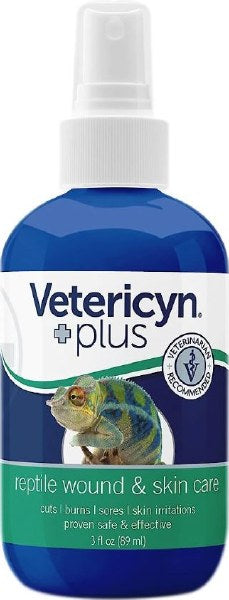 Vetericyn Plus Antimicrobial Reptile Wound & Skin Care Spray - 3 oz