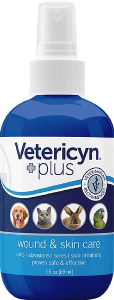 Vetericyn Plus Antimicrobial Hydrogel - Wound & Skin Care for Pets, 3 oz