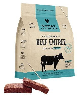 Vital Essentials Dog Frozen Patties Beef 6lb