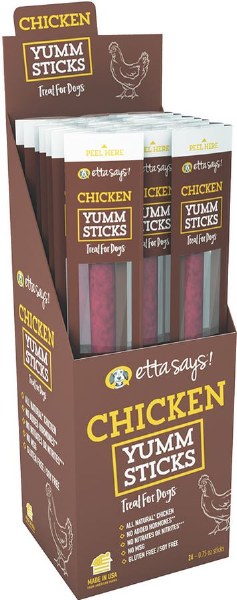 Etta Says! Chicken Yumm Sticks Dog Treats - Single Protein, All Natural, .75 oz Stick