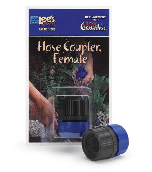 Lee's The Ultimate Hose Coupler Female - for Gravel Vac Kit, 1/2in Tubing Connector