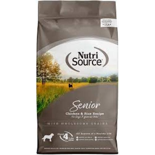 NutriSource Grain-Free Senior Dog Food - Turkey, Whitefish, & Menhaden Fish Meal Recipe - 15 lb Bag