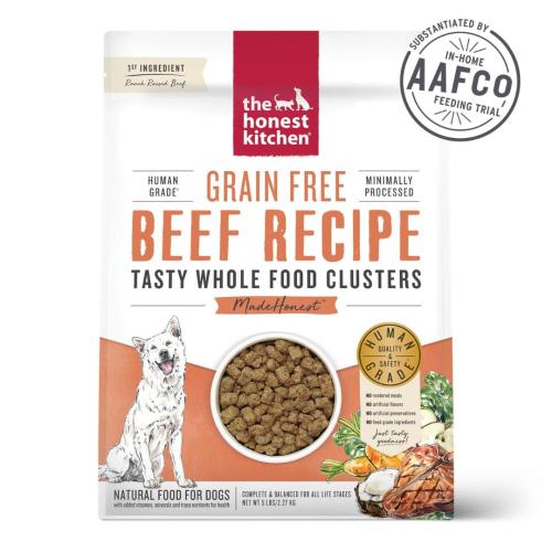 Honest Kitchen Clusters Grain-Free Beef Dog Food