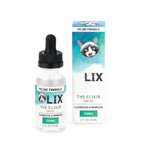 LIX Feline Elixir - The Elixir CBD Oil for Cats - 250mg - Flavorless & Odorless - 1oz Bottle