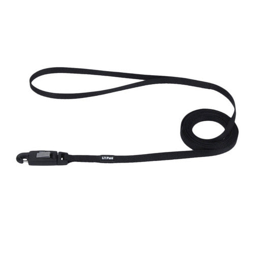 Coastal Li'l Pals Dog Leash - Black Nylon with E-Z Snap - 5/16" x 6 ft - Puppy & Small Dog Lead