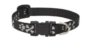 LupinePet Originals 1/2" Bling Bonz 6-9" Adjustable Dog Collar - Extra Small Dogs