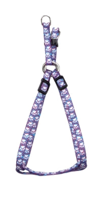 Coastal Li'l Pals Comfort Wrap Adjustable Dog Harness - Light Blue Paw - 3/8" x 8"-14"