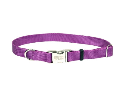 Titan Adjustable Nylon Collar with Metal Buckle - Orchid ...