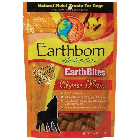 Earthborn Holistic Earthbites Cheese Flavor Dog Treats, 7.2-7.5 oz - Grain Free