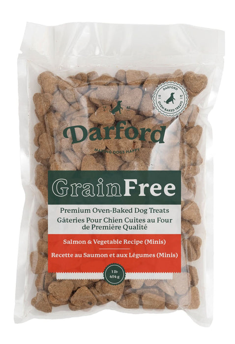Darford Grain Free Salmon & Vegetable Mini Dog Treats - 1 lb