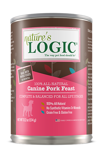 Nature's Logic Canine Pork Feast Dog Food - 13.2 oz Can