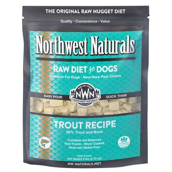 Northwest Naturals Frozen Trout Nuggets Dog Food - 6 lb Bag