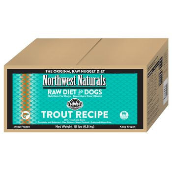 Northwest Naturals Dog Frozen Nuggets Trout Bulk 15lb
