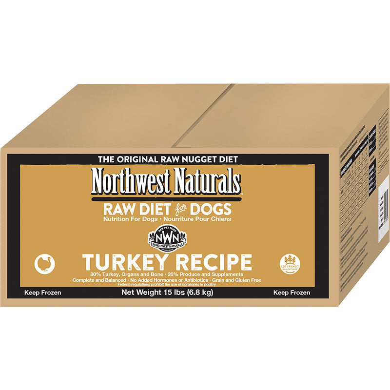 Northwest Naturals Dog Frozen Turkey Nuggets - Bulk, 15 lb