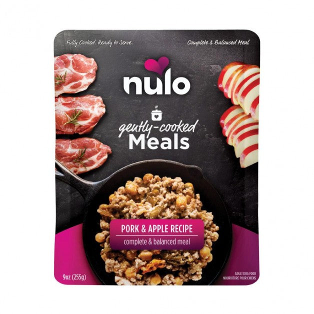 Nulo Gently Cooked Meals Dog Food, Pork & Apple Recipe, 9 oz Pouch