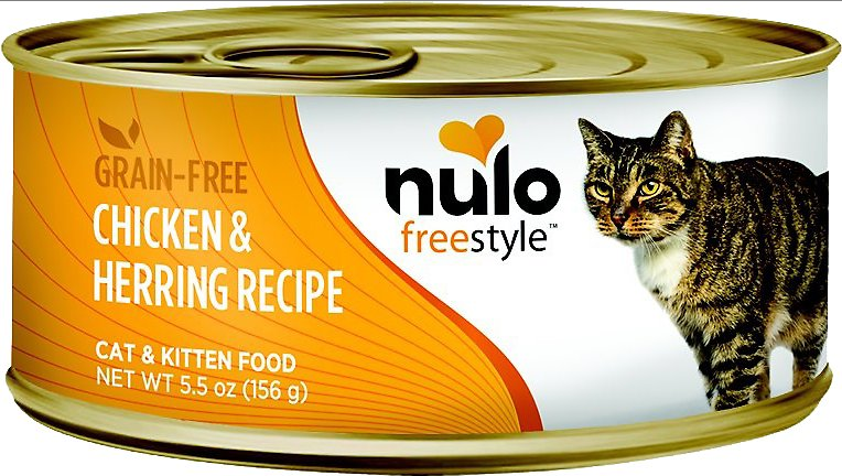Nulo Freestyle Pate Chicken & Herring Grain-Free Canned Cat Food, 5.5 oz