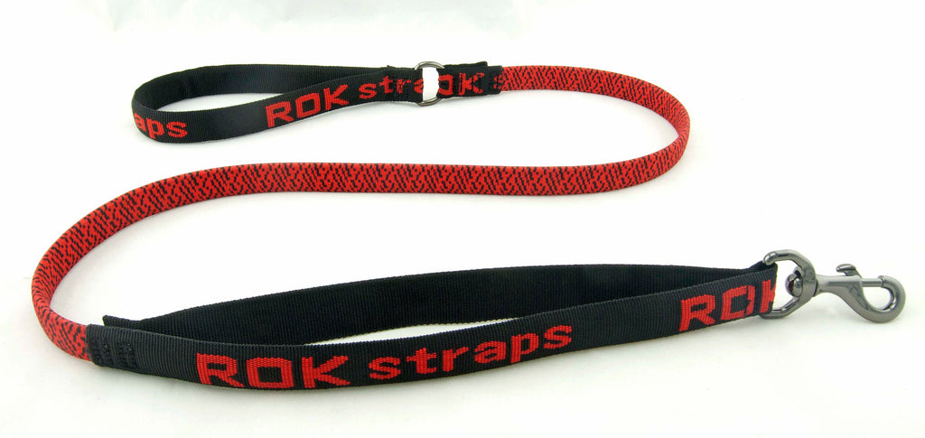 Rok Straps 21910965 Lead Strap, Large, Red/Black