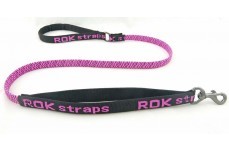 ROK Straps 36" Stretch Dog Leash - Hot Pink, Heavy Duty Lead Strap
