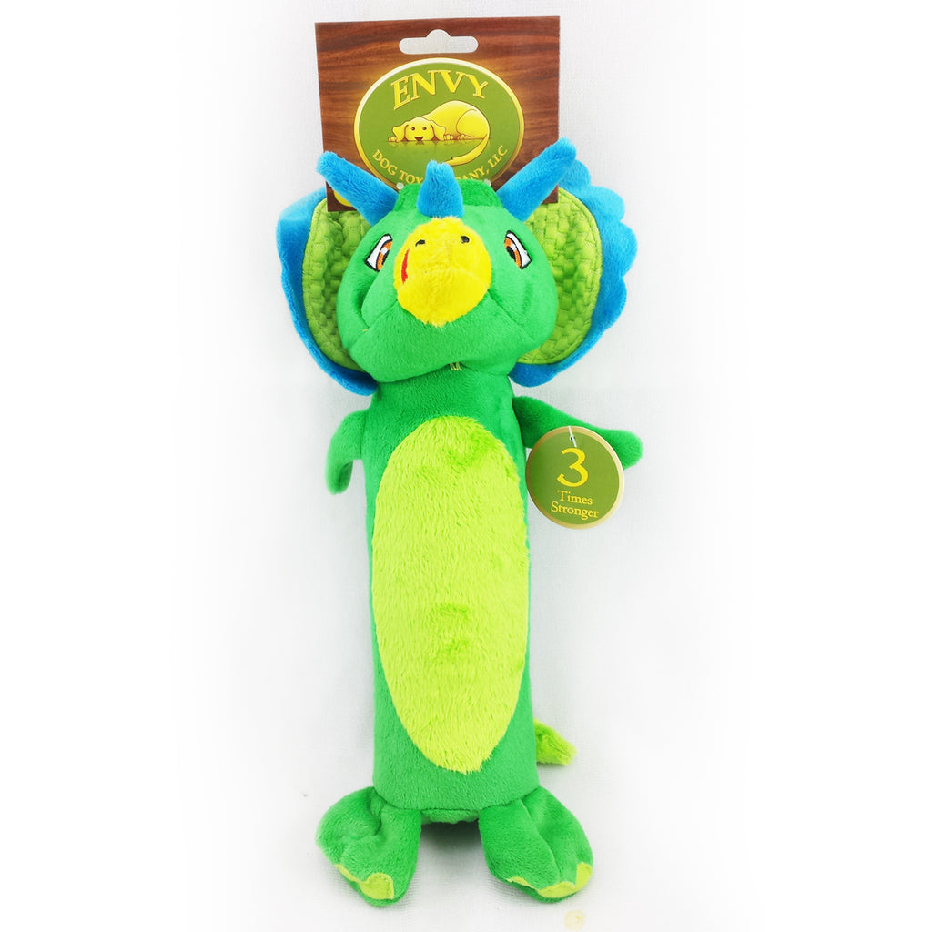 Papa Bow Wow EV 01681 11.5 in. Triceratops Bottle Cruncher